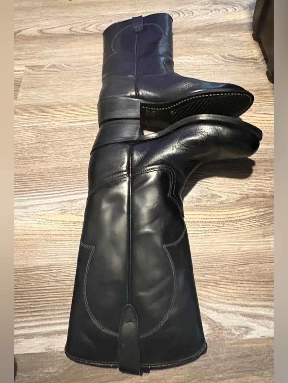 Texas Boot Company Black Western Boots - Picture 2 of 10